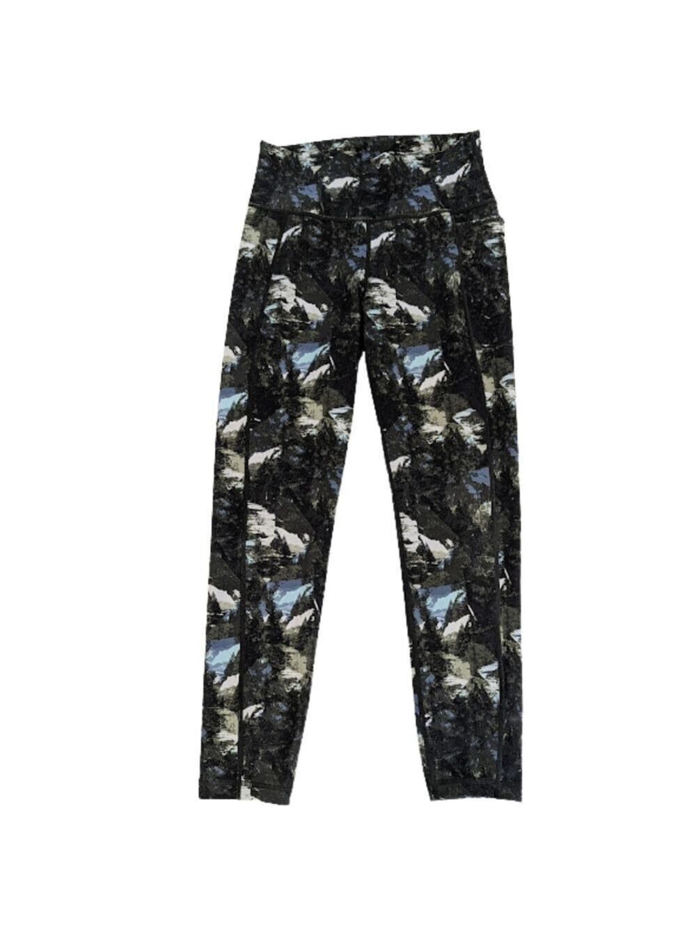Sweaty Betty Super Sculpt 7/8 Leggings Mountain Print Compression Athletic Smal